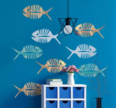 Autocolantes pequenos decorativos peixes marinhos - TenStickers