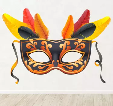 Autocolante de acontecimentos Máscara de carnaval - TenStickers