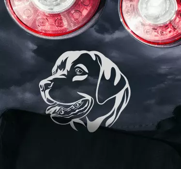 Autocolante para carro Rottweiller monocolor - TenStickers