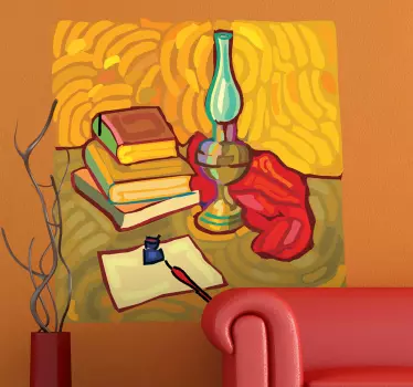 Autocolante de arte clássica mesa de Van Gogh - TenStickers