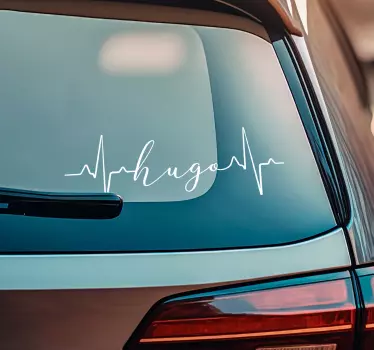 Autocolante de ciência batimento cardíaco personalizada - TenStickers