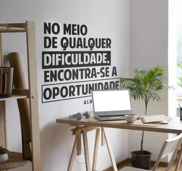 Autocolante de citações celebres Albert Einstein - TenStickers
