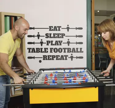 Autocolante de citações famosas para futebol de mesa - TenStickers
