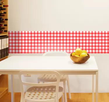 Autocolante de cozinha estilo toalha de mesa - TenStickers