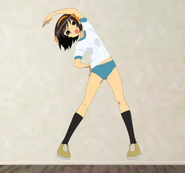Autocolante de ginasta de anime - TenStickers
