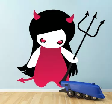Autocolante de halloween demónio gótico - TenStickers