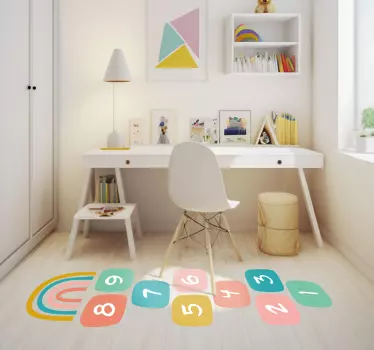 Adesivo de jogos a marela  com arco-íris - TenStickers