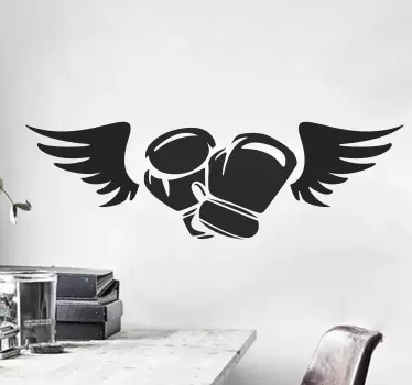 Autocolante de outros desportos Luvas de boxe com asas - TenStickers