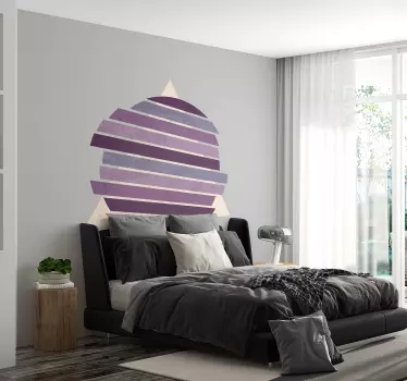 Autocolante decorativos de padrões abstratos Geométrica lavender - TenStickers