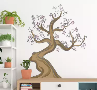 Autocolante de parede amendoeira japonesa - TenStickers