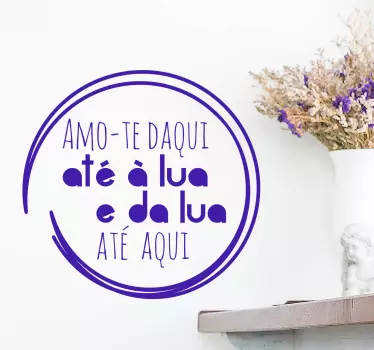 Autocolante de parede amoroso - TenStickers