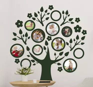 Autocolante de parede árvore de família - TenStickers