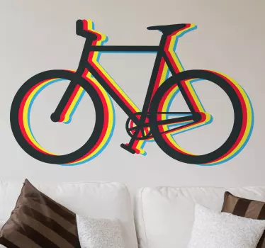 Autocolante de parede bicicleta - TenStickers