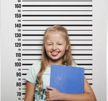 Autocolante de parede infantil para medição - TenStickers