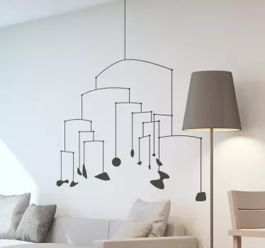 Autocolante de parede minimalista ornamento geométrico - TenStickers