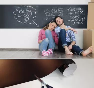 Autocolante de parede Quadro Preto - TenStickers