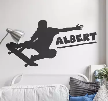 Autocolante de parede Skater personalizado - TenStickers