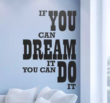 Autocolante de parede Walt disney frase - TenStickers