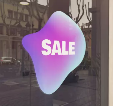 Autocolante de promoção aviso de vitrine promocional - TenStickers