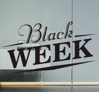 Autocolante de promoção coleção nova black week - TenStickers