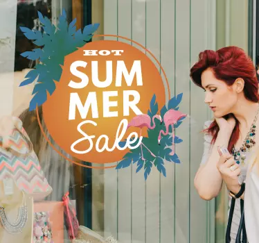 Autocolante de promoção liquidação de verão - TenStickers