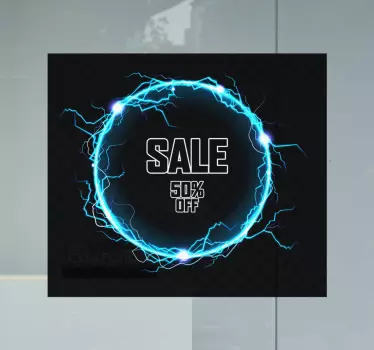Autocolante de promoção oferta de venda elétrica - TenStickers