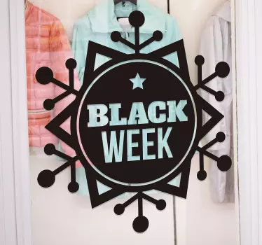 Autocolante de promoção oferta especial da semana negra - TenStickers