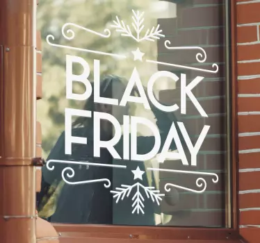 Autocolante de promoção oferta promocional de black friday - TenStickers