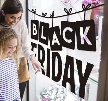 Autocolante de promoção promoção de black friday - TenStickers