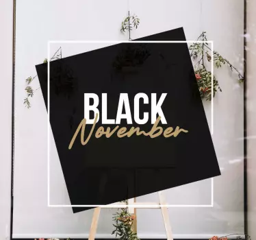 Autocolante de promoção sinal de novembro marcante - TenStickers