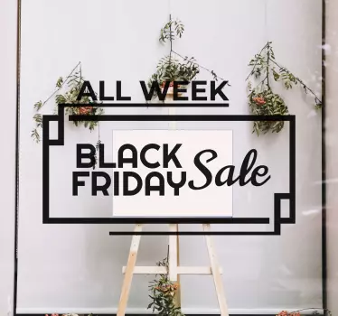 Autocolante de promoção venda de toda a semana - TenStickers