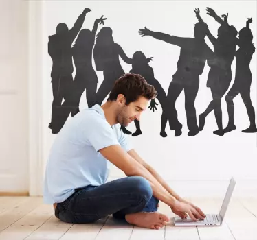 Autocolante de ardósia Pessoas a dançar - TenStickers