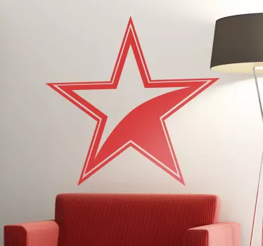 Autocolante de silhuetas Estrela única - TenStickers