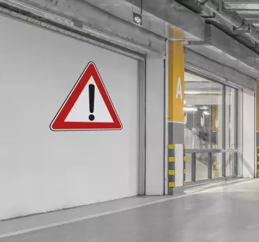 Autocolante de sinais de trânsito sinal de advertência - TenStickers