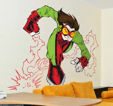 Autocolante de super-heróis Super eletro - TenStickers