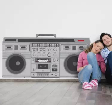 Autocolante decorativo rádio vintage - TenStickers