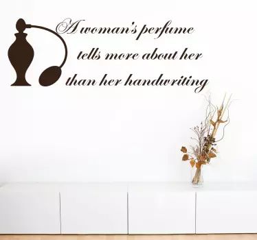 Autocolante decorativo a mulher e o perfume - TenStickers