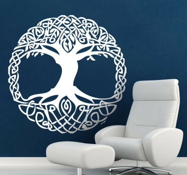 Autocolante decorativo árvore celta - TenStickers