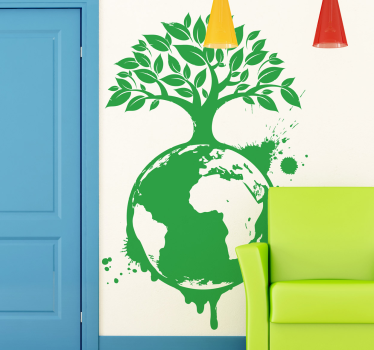Autocolante decorativo árvore ecológica - TenStickers