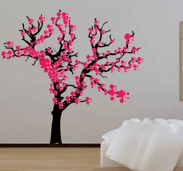 Autocolante decorativo árvore japonesa - TenStickers