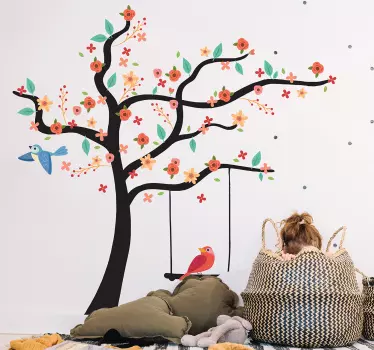 Autocolante decorativo árvore Primavera - TenStickers