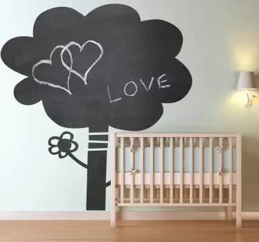 Autocolante decorativo árvore quadro preto - TenStickers