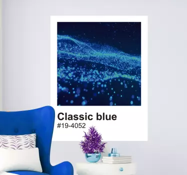 Autocolante decorativo Azul Clássico - TenStickers