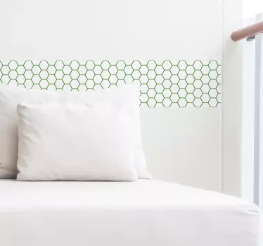 Autocolante decorativo azulejo Formas hexagonais verdes - TenStickers