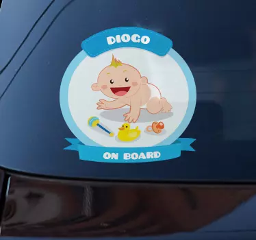 Autocolante decorativo baby on board - TenStickers