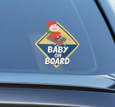 Autocolante decorativo bebé a bordo - TenStickers