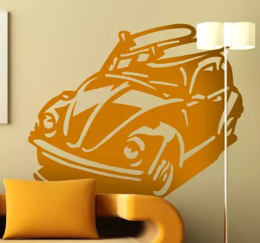 Autocolante decorativo Beetle de surfista - TenStickers