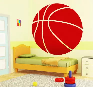 Autocolante decorativo bola de basquetebol - TenStickers