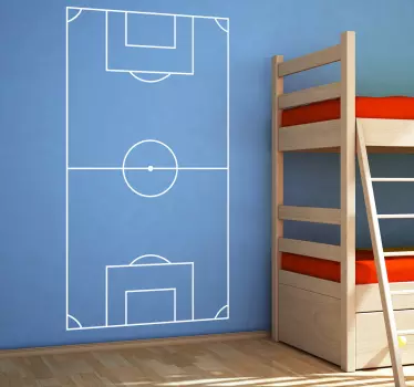 Autocolante decorativo campo de futebol - TenStickers