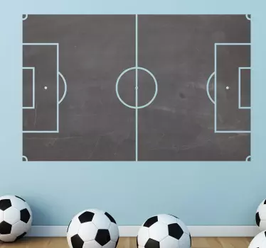 Autocolante decorativo campo de futebol quadro - TenStickers